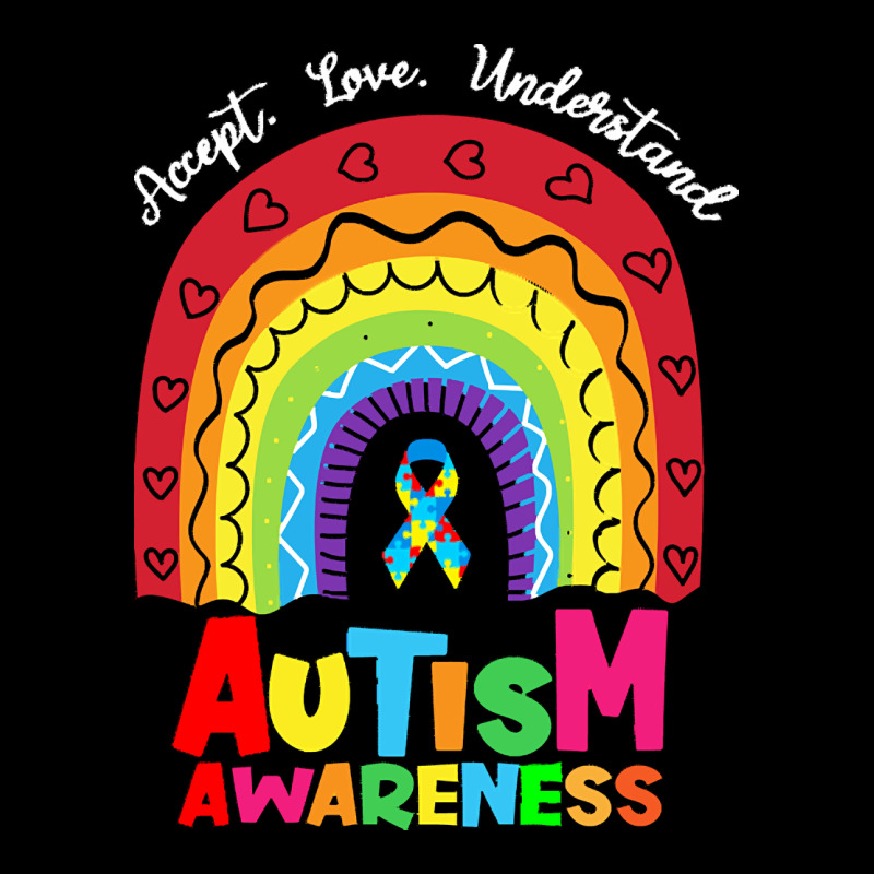 Autism Awareness Month T  Shirt Autism Awareness Rainbow Accept Unders Heavy Core Tee by DesignPulse | Teevron