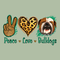 Peace Love Bulldog Urban Heavy Tee | Teevron