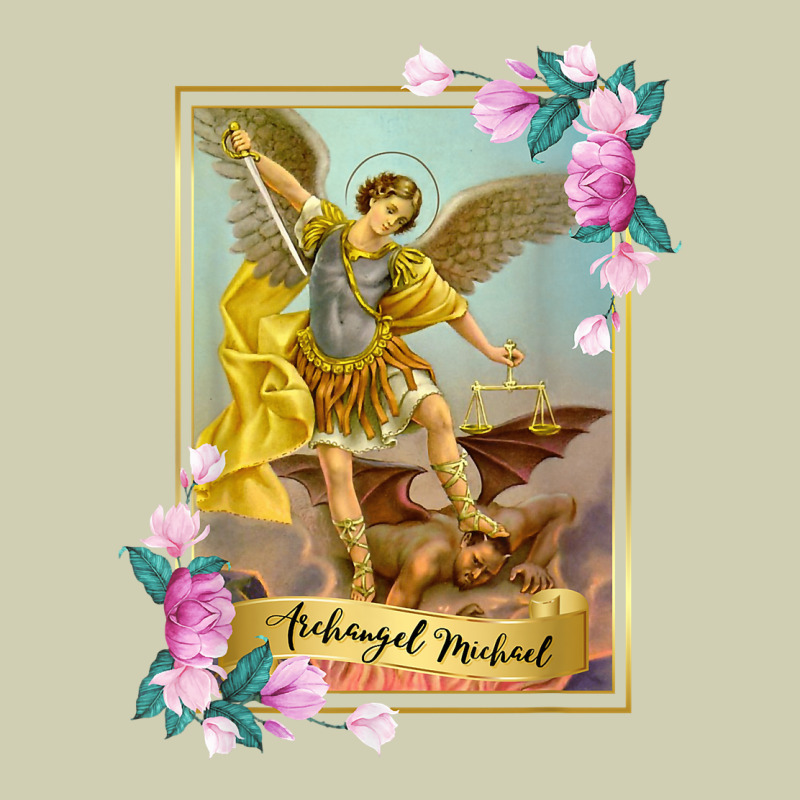 St Michael The Archangel - Protector Catholic Church Angel Heavy Core Tee by PixelWave | Teevron