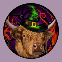 Halloween Highland Cow Round Heavyweight Hoodie | Teevron