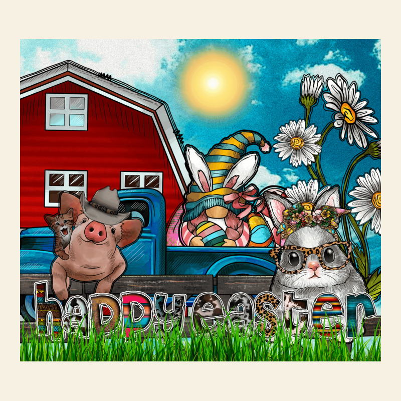 Happy Easter Vintage Tee by CowhideDigitalArt | Teevron