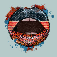 American Flag Lips 4th Of July Heavy Core Tee | Teevron