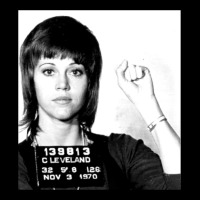 Jane Fonda Mugshot Gift Heavy Core Tee | Teevron