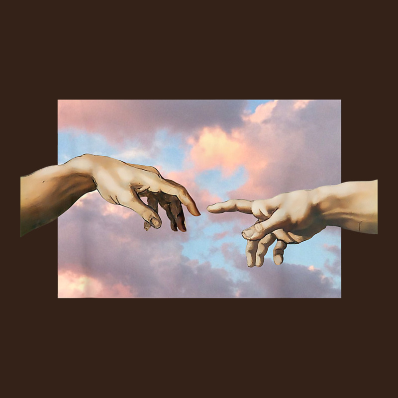 Creation Of Adam Hands Aesthetic T Shirt Heavy Core Tee by InspiraDesign | Teevron