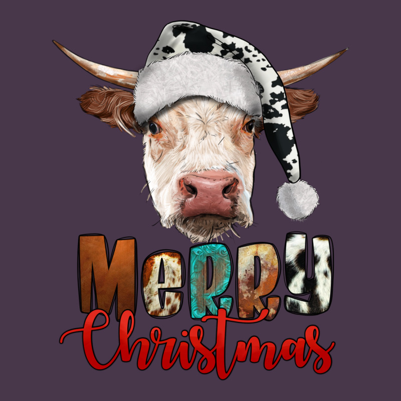 Merry Christmas Hereford Cow Heavyweight Hoodie by RanaPortraitStore | Teevron