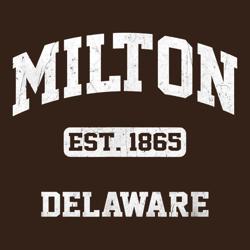 Milton Delaware De Vintage State Athletic Style T Shirt Heavy Core Tee by InspiraDesign | Teevron