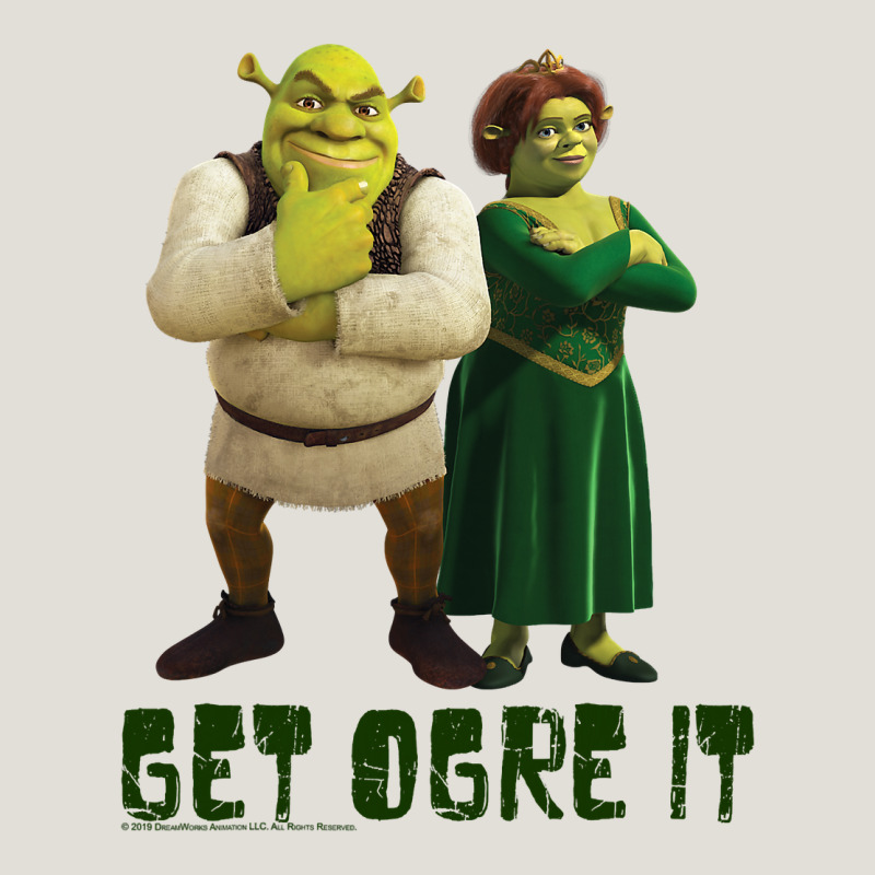 Shrek Fiona & Shrek Get Ogre It Text Poster Heavy Core Tee by InspiraDesign | Teevron