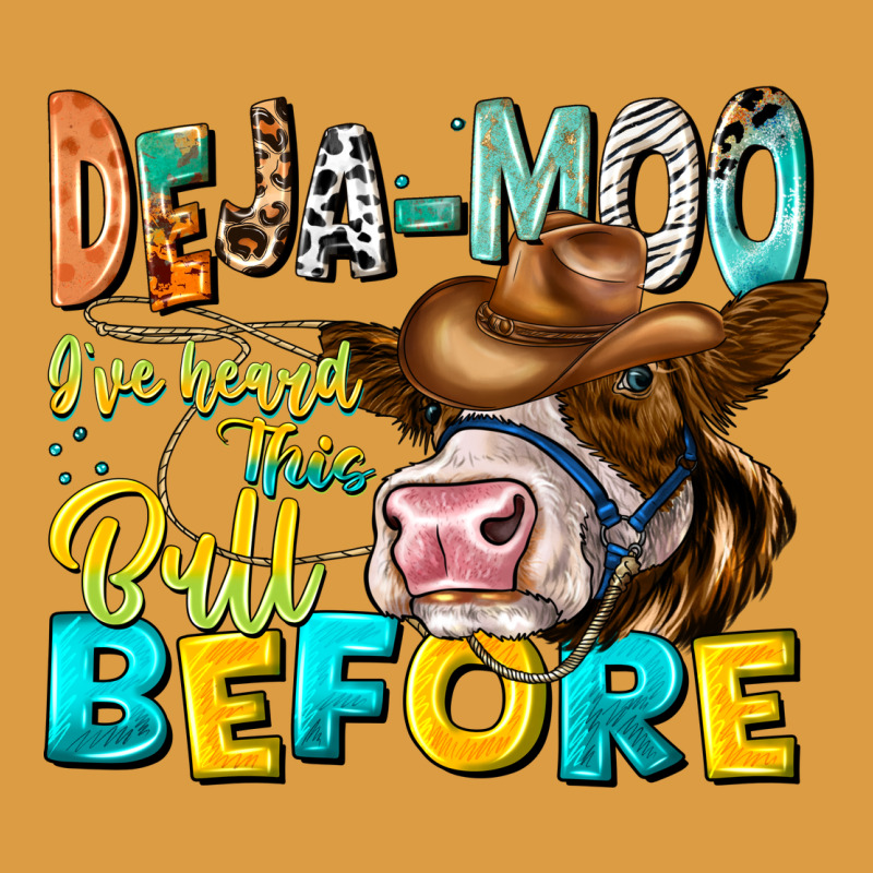 Deja Moo I've Heard Tih Bull Before Urban Heavy Tee by CowhideDigitalArt | Teevron