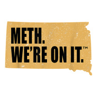 mens meth we're on it south dakota anti drugs campaign vintage t shirt | Teevron