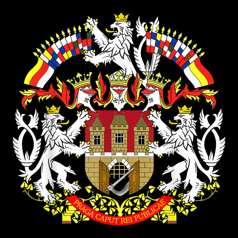 Praha Prague Czech Republic Coat Of Arms Ex Czechoslovakia T Shirt Heavy Core Tee by ArtChic | Teevron