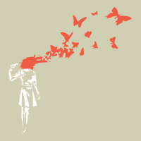 Banksy Headshot Butterfly Heavy Core Tee | Teevron