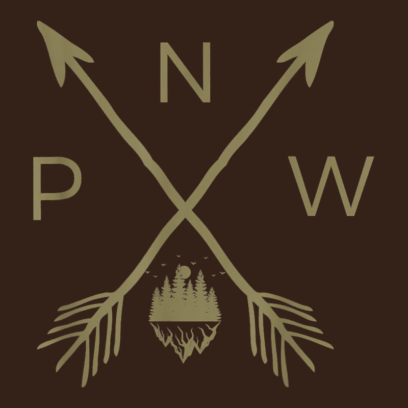 Pacific Northwest Mountain  Cool Pnw Pacific Northwest T Shirt Heavy Core Tee by ArtChic | Teevron