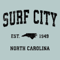 Surf City North Carolina Nc Vintage Sports Design Black Prin Heavy Core Tee | Teevron