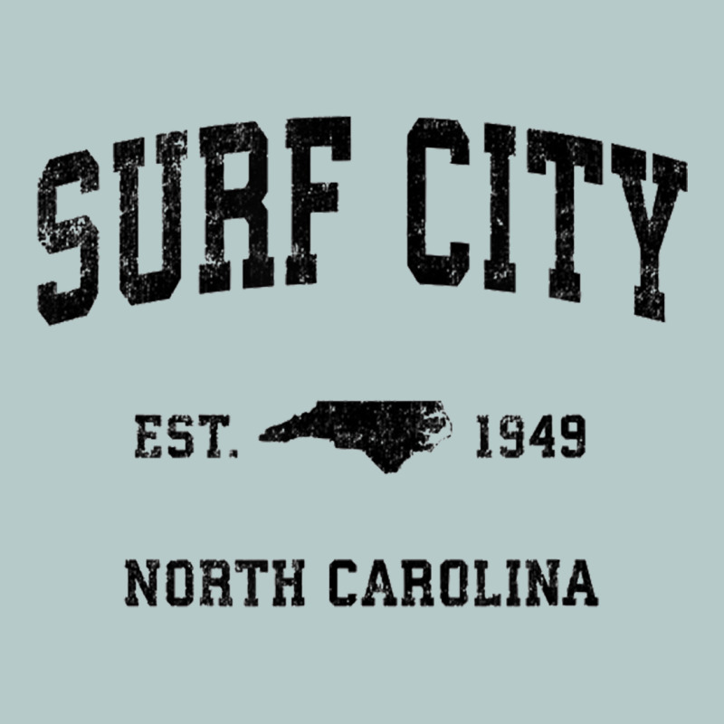 Surf City North Carolina Nc Vintage Sports Design Black Prin Heavy Core Tee by StudioElite | Teevron