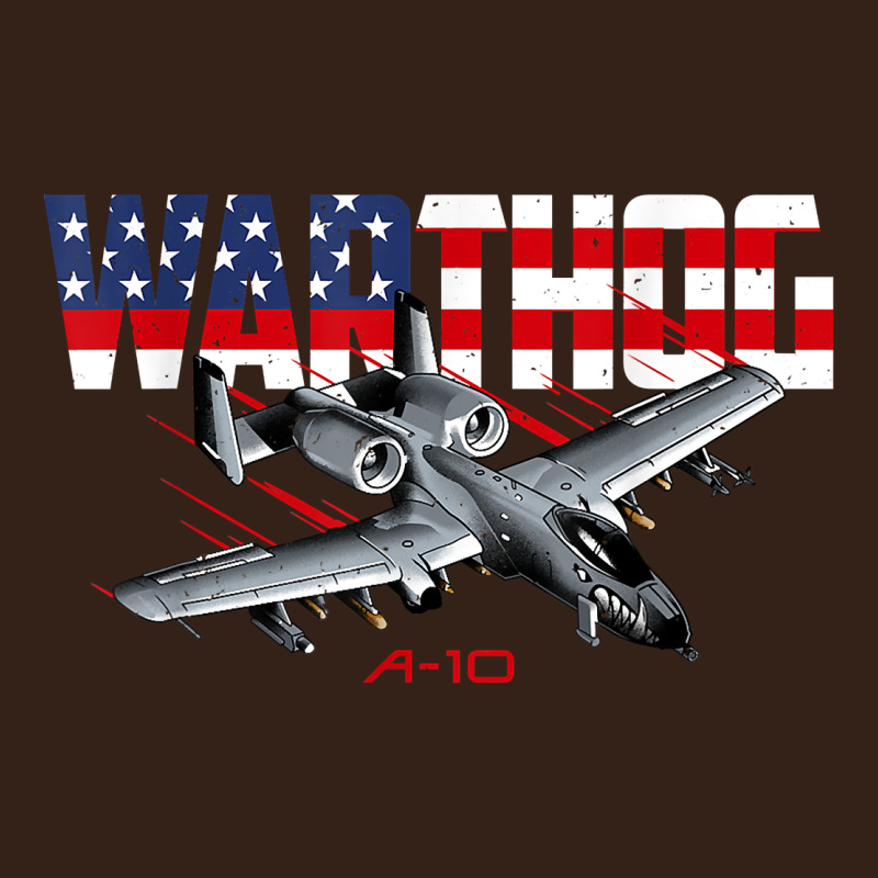 Military Airplane A-10 Warthog American Flag Heavy Core Tee by StudioElite | Teevron