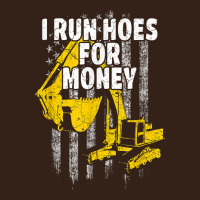Heavy Equipment Operator I Run Hoes For Money Usa Flag T Shirt Heavy Core Tee | Teevron