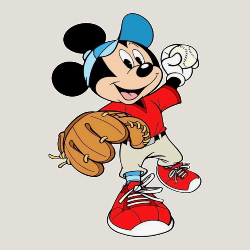 Micky-playing-baseball-cartoon-illustration-- Heavy Core Tee by PixelFlow | Teevron