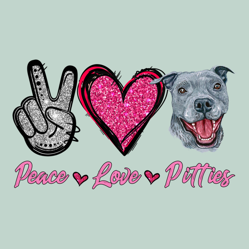 Peace Love Pitties Zipper Hoodie by Jasminsmagicworld | Teevron