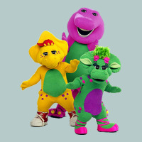 New 755 Barney And Friends Cute Heavy Core Tee | Teevron