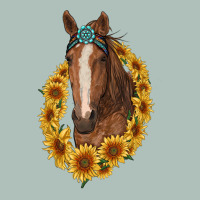 Brown Horse With Gemstone And Sunflowers Heavyweight Hoodie | Teevron