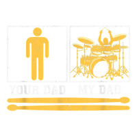 mens my dad is a drummer your dad not drum player father's day t shirt | Teevron