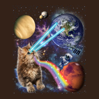 Fluffy Kitten Shoot Laser Rainbow Space Galaxy, Cat Gifts Heavy Core Tee | Teevron