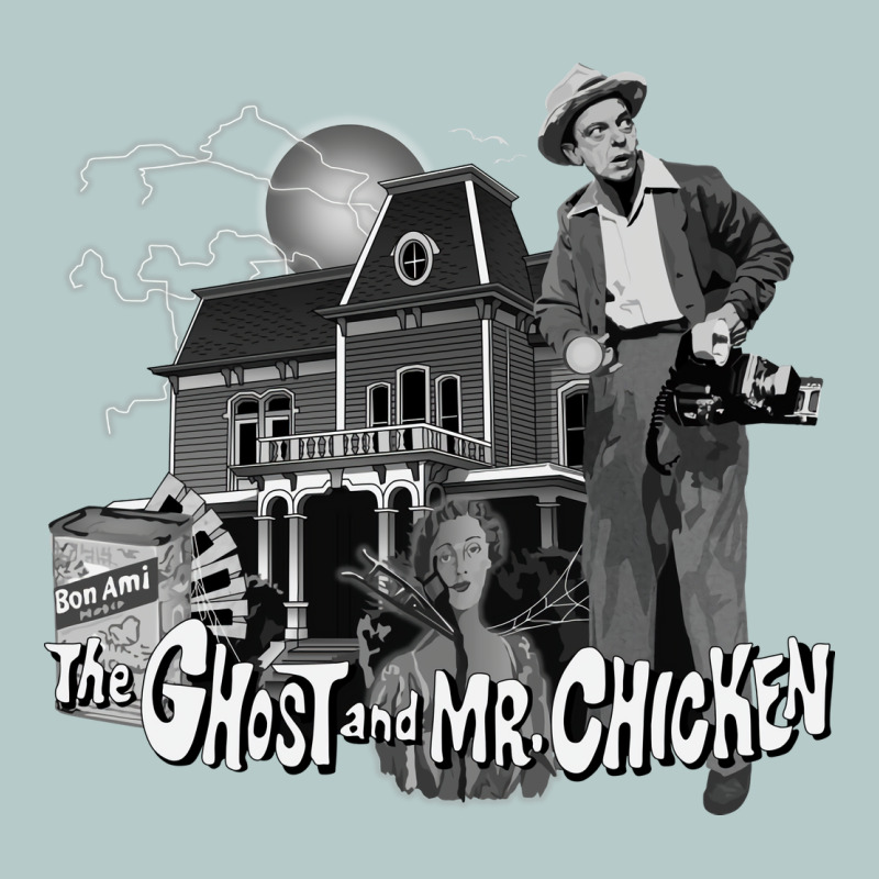 The Ghost And Mr Chicken Green Heavy Core Tee by FloraArt | Teevron