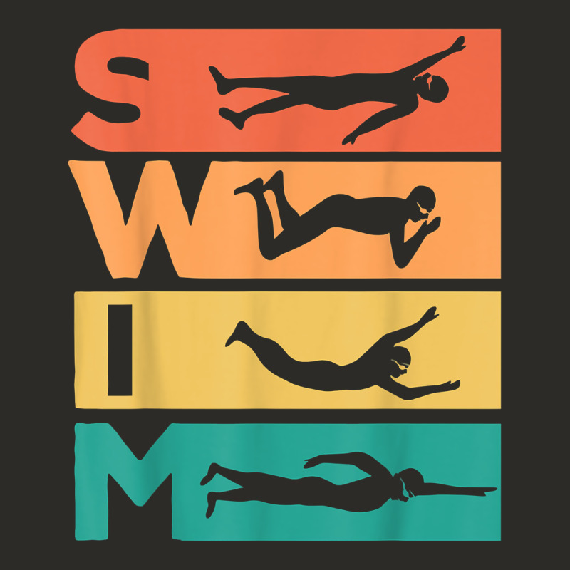 Retro Vintage Swimming Gift For Swimmers T Shirt Heavy Core Tee by FloraArt | Teevron