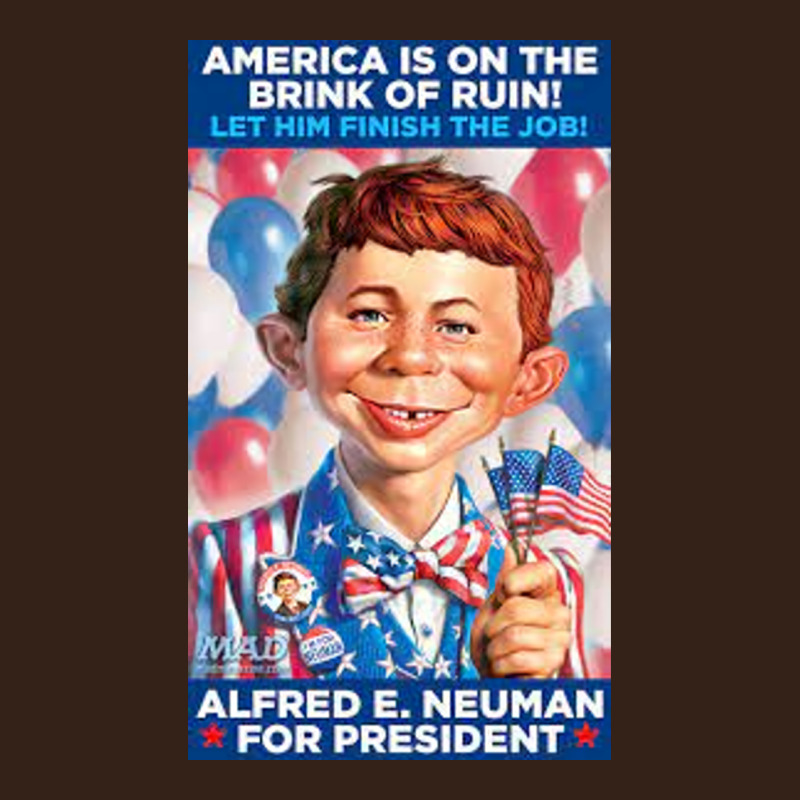 Alfred E. Neuman For President Heavy Core Tee by FloraArt | Teevron
