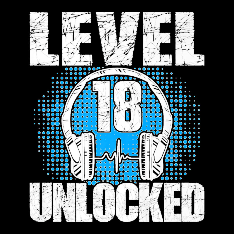 Level 18 Unlocked Birthday 18 Years Gamer Premium T Shirt Heavy Core Tee by FloraArt | Teevron