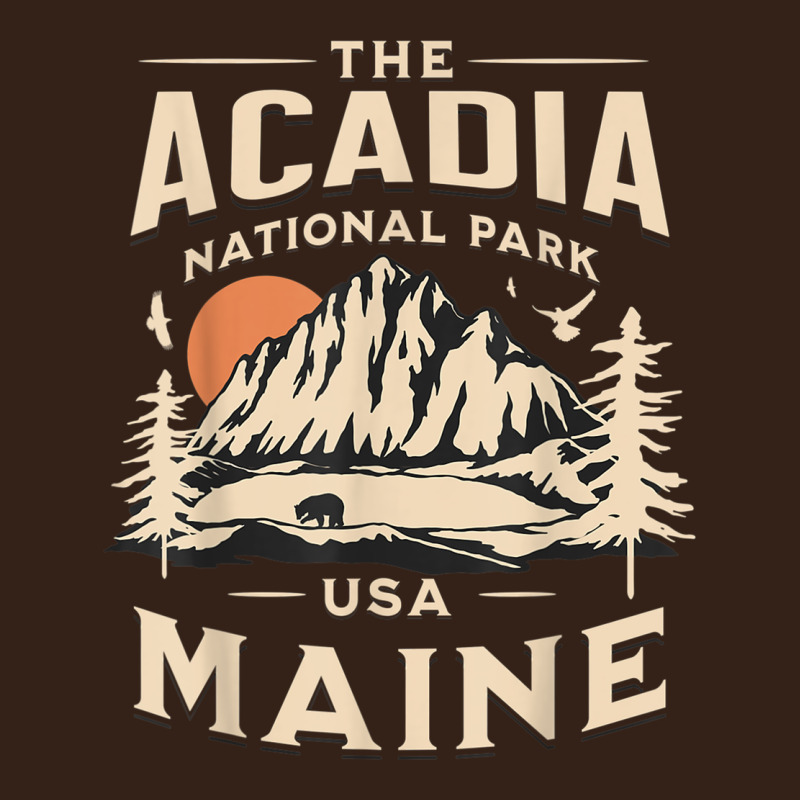 Acadia National Park Maine Nature Hike Outdoors Vintage T Shirt Heavy Core Tee by ArtMosaic | Teevron