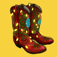 Cowboy Boots Christmas Premium Sweatshirt | Teevron