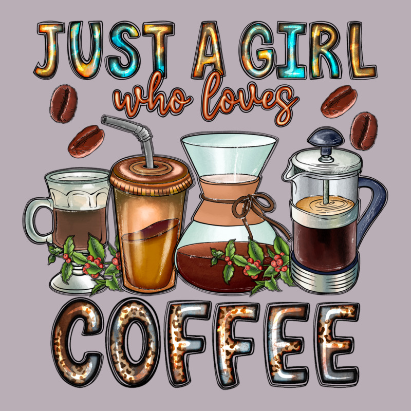 Just A Girl Who Loves Coffee Vintage Tee by CowhideDigitalArt | Teevron