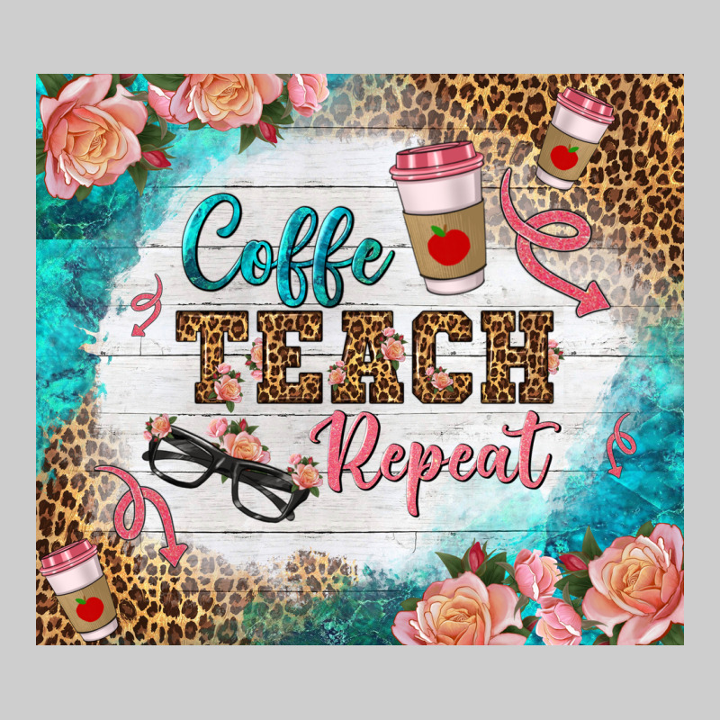Coffee Teach Repeat Tumbler Premium Tee by BundleAndBundleShop | Teevron