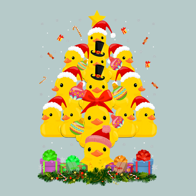 Duck Rubber Duck Christmas Tree Duckie And Quack Christmas 123 Heavy Core Tee by ArtMosaic | Teevron