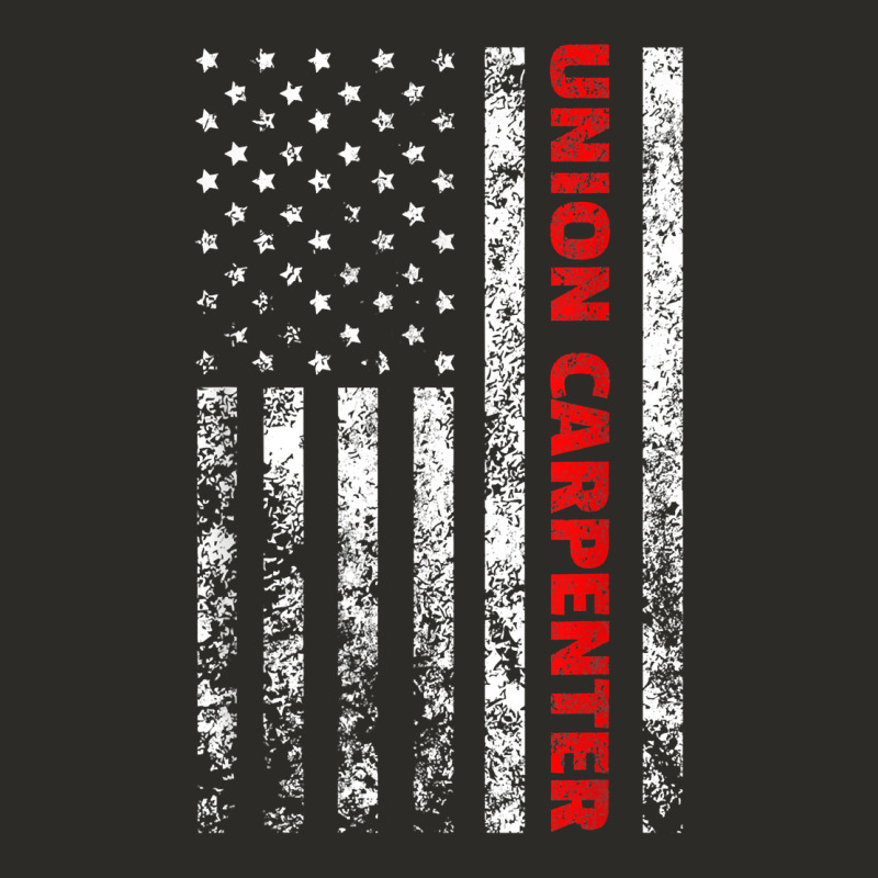 Union Carpenter With A Vintage American Flag For Fans Heavy Core Tee by ArtMosaic | Teevron
