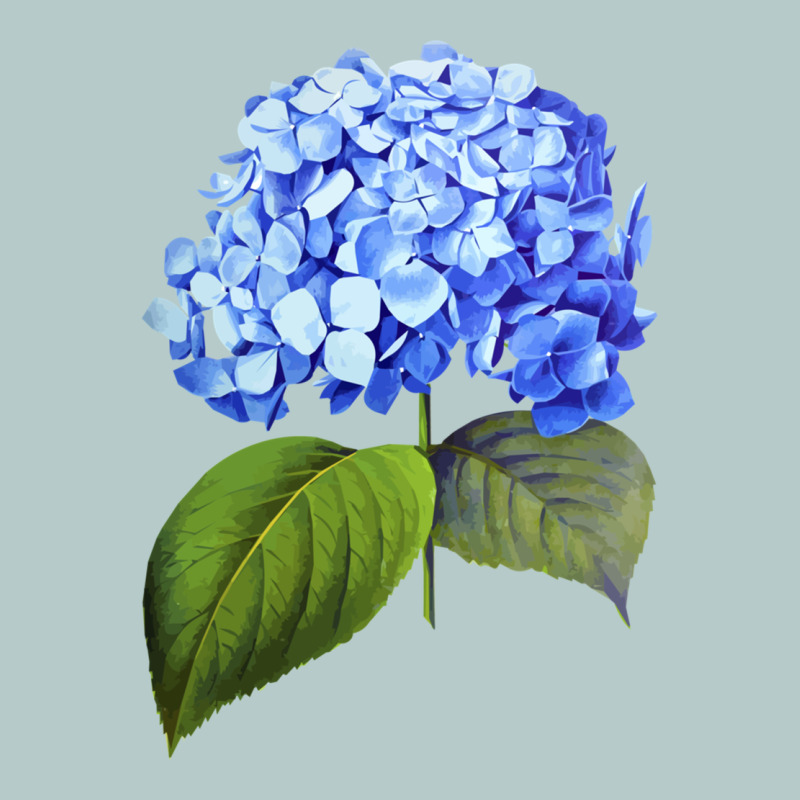 Blue  Hydrangea Heavy Core Tee by ArtMosaic | Teevron