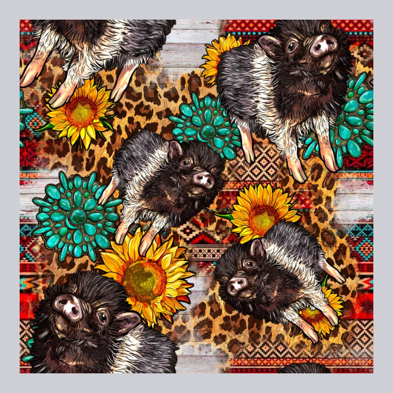 Baby Hampshire Pig Sunflowers Seamless Pattern Classic Tee by FaDigitalArtStudio | Teevron