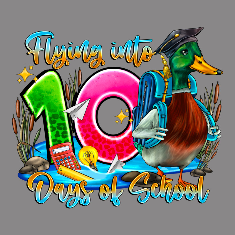 Name Flying Into 100 Days Of School Vintage Tee by CowhideDigitalArt | Teevron