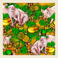 St Patricks  Day Pig With Candy And Pot Of Gold  Seamless Pattern Premium Tee | Teevron