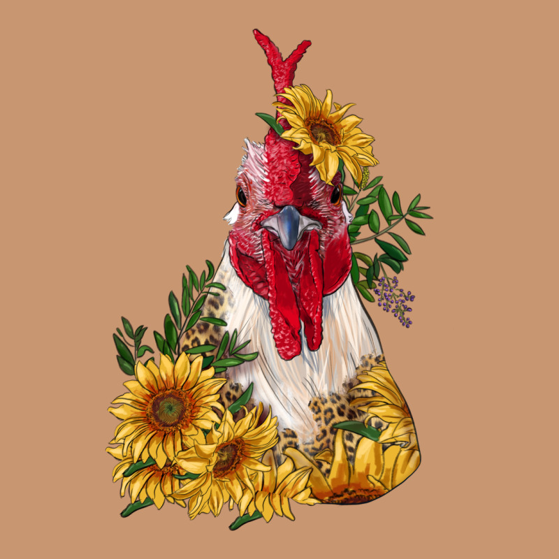 Sunflower Rooster With Leopard Heavyweight Hoodie by RanaPortraitStore | Teevron