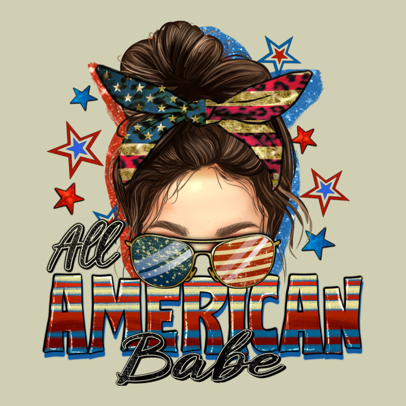 American Babe Messy Bun Heavy Core Tee by FaDigitalArtStudio | Teevron