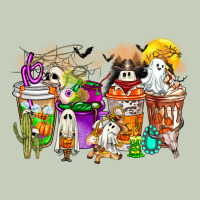 Halloween Western Boo Coffee Cups Ladies Tee | Teevron