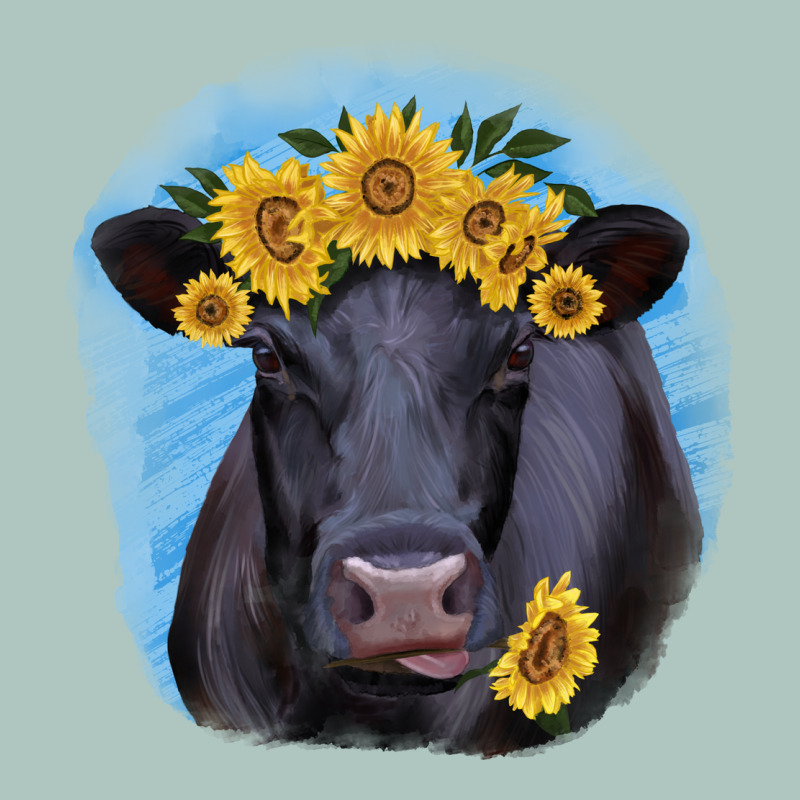 Black Angus With Sunflower Premium Sweatshirt by Jasminsmagicworld | Teevron