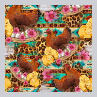 Chicken And Chicks With Flowers Seamless Pattern Classic Tee | Teevron