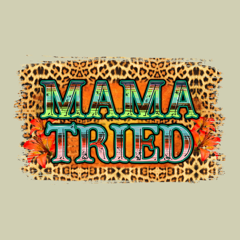 Leopard Floral Mama Tried Heavy Core Tee by Jasminsmagicworld | Teevron