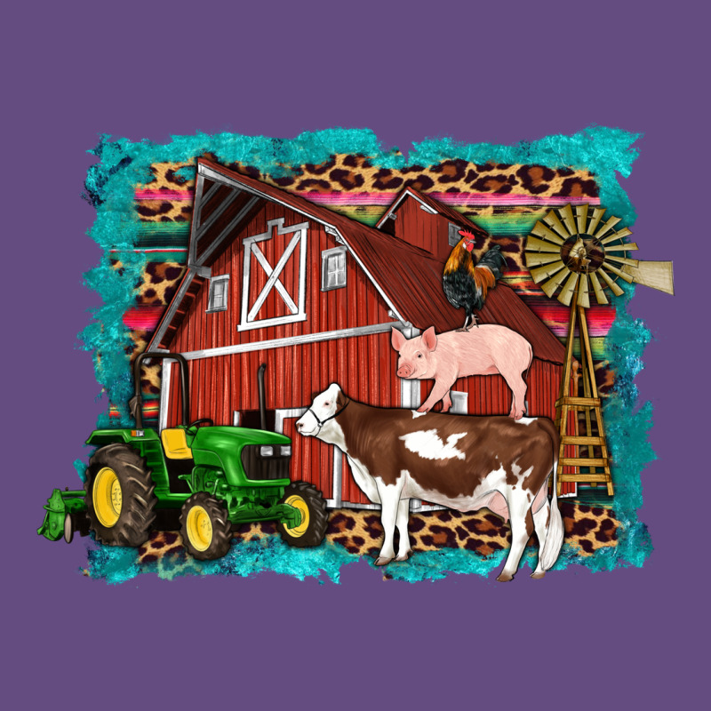 Farm Life Tractor Cow Pig Rooster Vintage Hoodie by Artiststas | Teevron