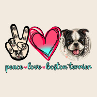Peace Love Boston Terrier Zipper Hoodie | Teevron