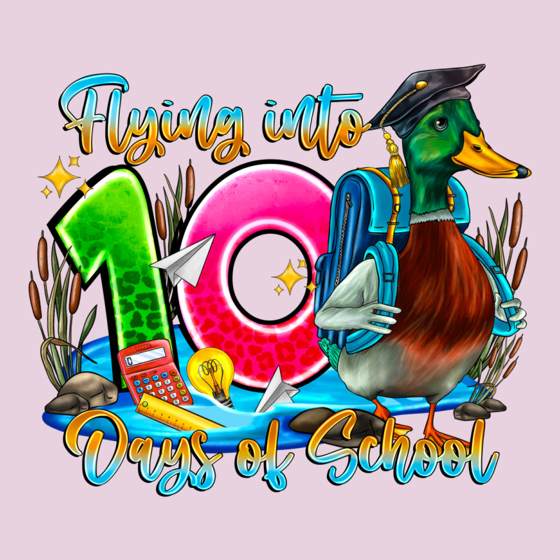 Name Flying Into 100 Days Of School Ladies Tee by CowhideDigitalArt | Teevron