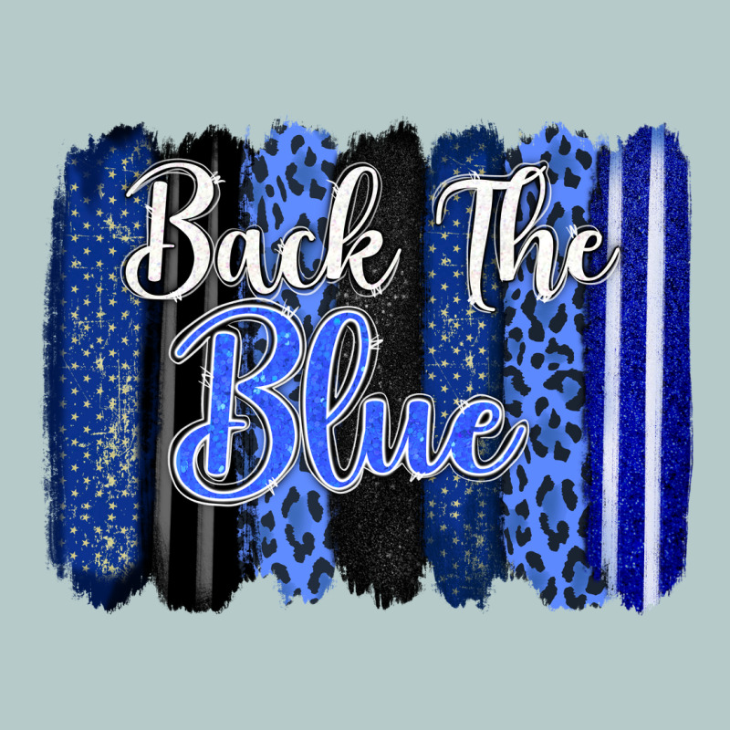Back The Blue Brushstrokes Heavy Core Tee by FaDigitalArtStudio | Teevron